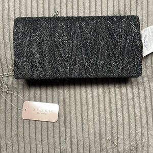 Black sparkly clutch